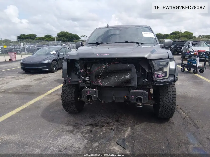 2019 FORD F-150 VIN 1FTFW1RG2KFC78087 — фото 8
