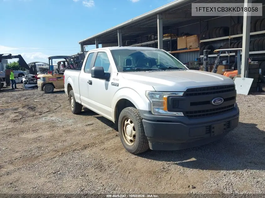 FORD F-150 2019, VIN 1FTEX1CB3KKD18058