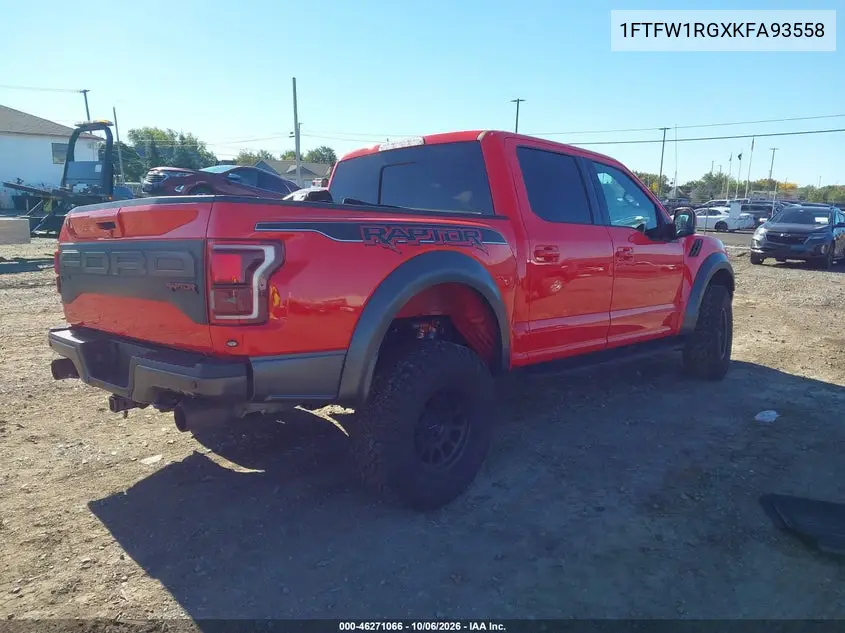 2019 FORD F-150 VIN 1FTFW1RGXKFA93558 — фото 4