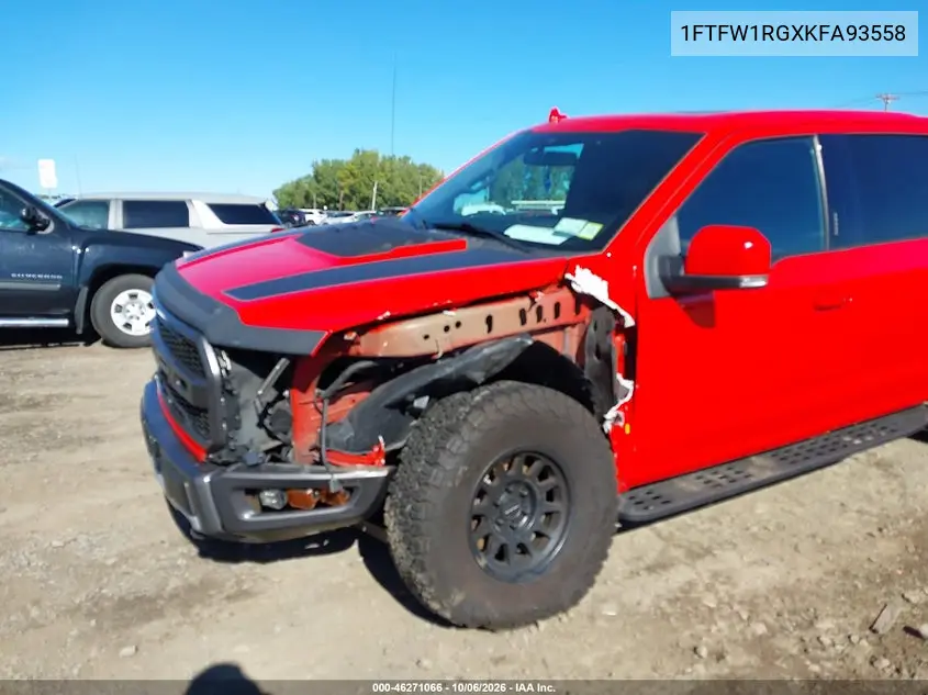2019 FORD F-150 VIN 1FTFW1RGXKFA93558 — фото 6