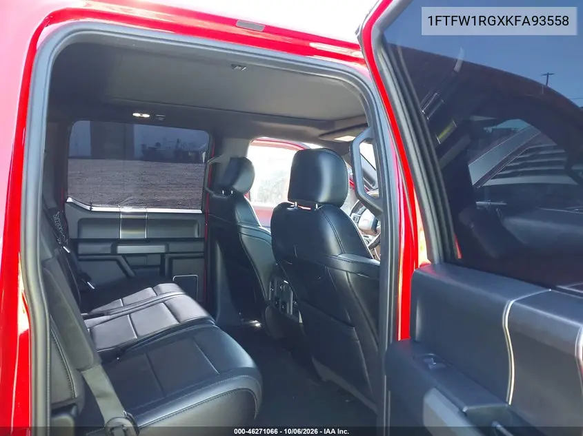 2019 FORD F-150 VIN 1FTFW1RGXKFA93558 — фото 8