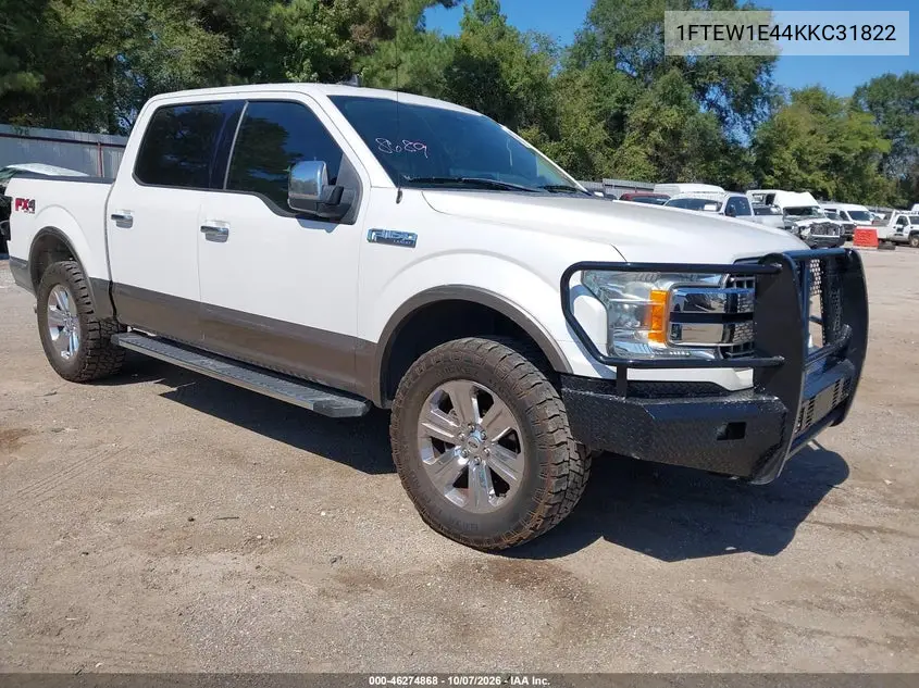 FORD F-150 2019, VIN 1FTEW1E44KKC31822