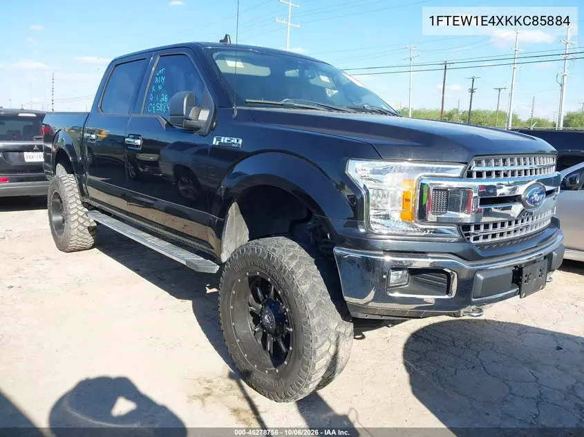 FORD F-150 2019, VIN 1FTEW1E4XKKC85884
