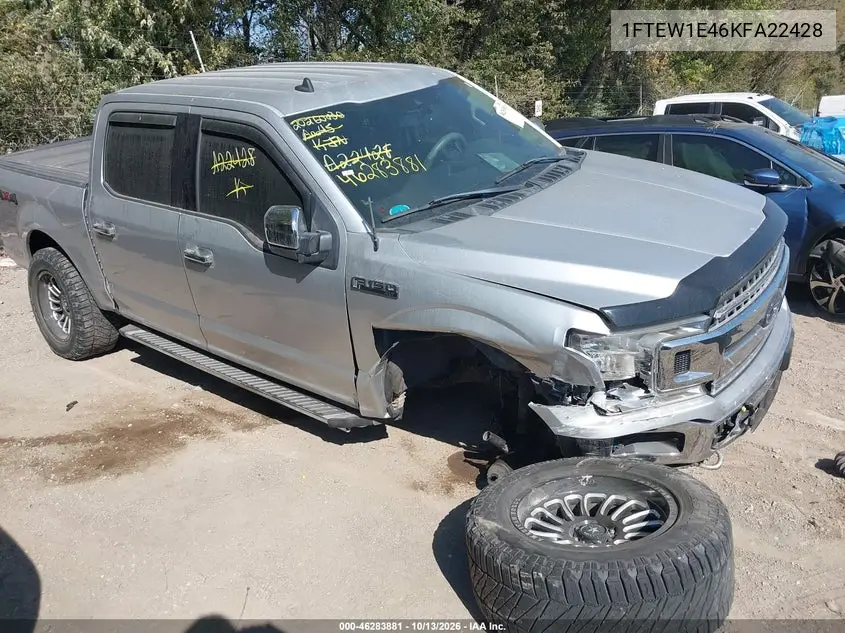 FORD F-150 2019, VIN 1FTEW1E46KFA22428