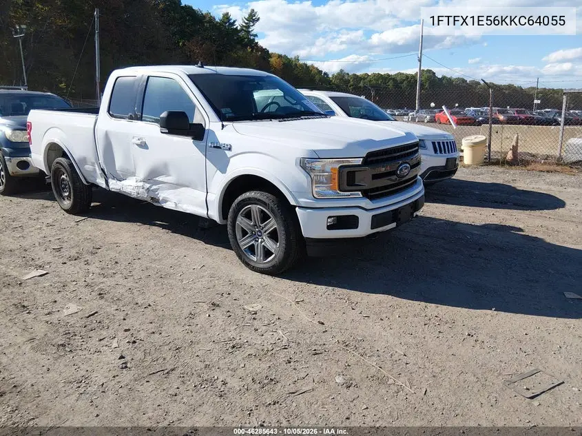 FORD F-150 2019, VIN 1FTFX1E56KKC64055