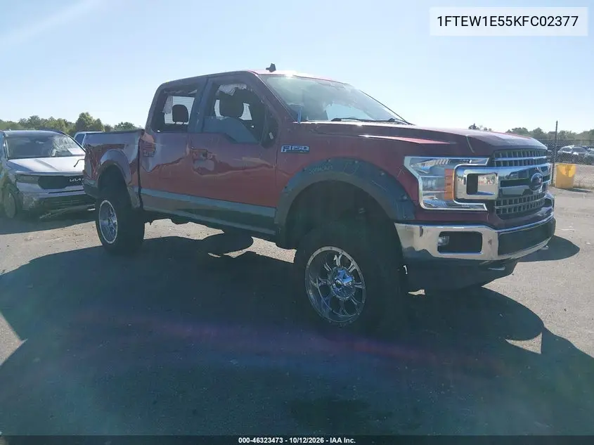 FORD F-150 2019, VIN 1FTEW1E55KFC02377