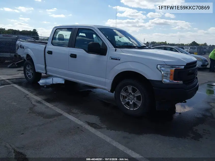 FORD F-150 2019, VIN 1FTFW1E59KKC70869