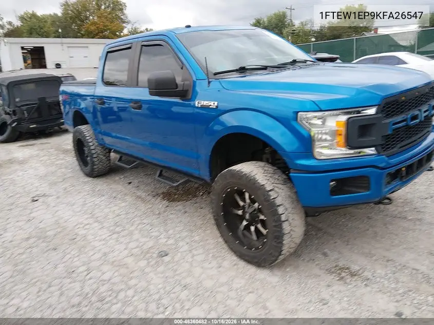 FORD F-150 2019, VIN 1FTEW1EP9KFA26547