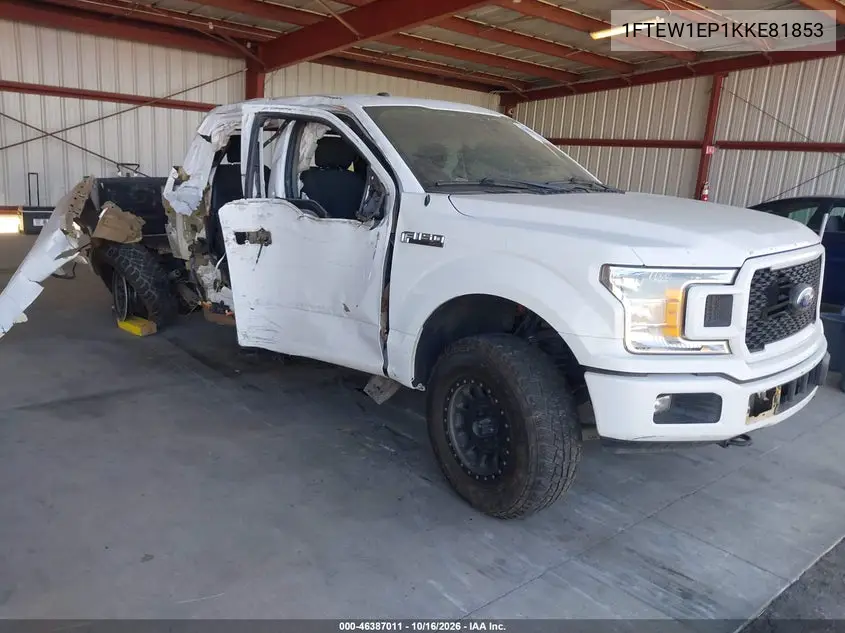FORD F-150 2019, VIN 1FTEW1EP1KKE81853