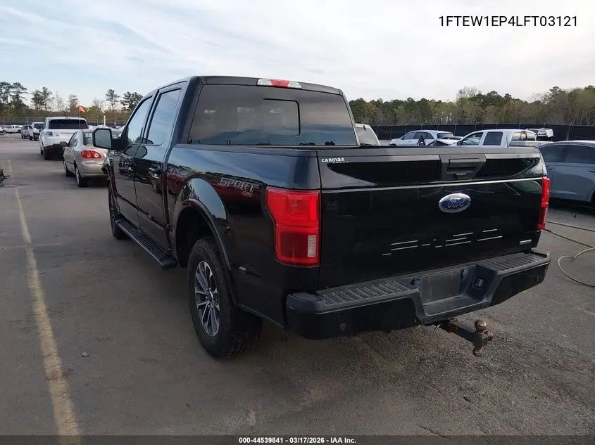 2020 FORD F-150 VIN 1FTEW1EP4LFC03121 — фото 3