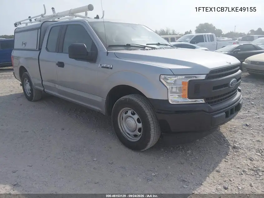 FORD F-150 2020, VIN 1FTEX1CB7LKE49155