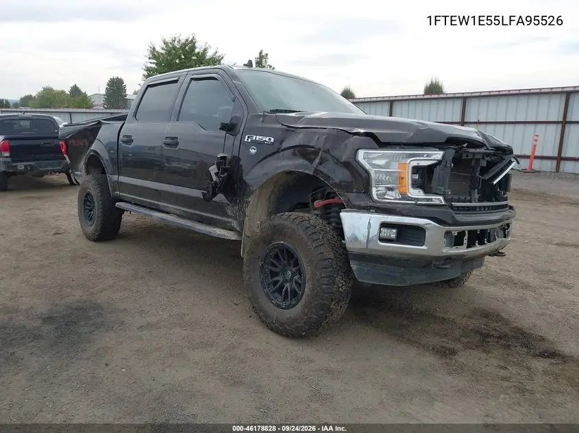 FORD F-150 2020, VIN 1FTEW1E55LFA95526