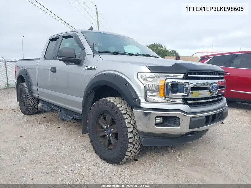 FORD F-150 2020, VIN 1FTEX1EP3LKE98605