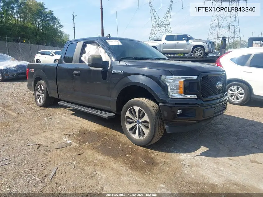 FORD F-150 2020, VIN 1FTEX1CP0LFB43340