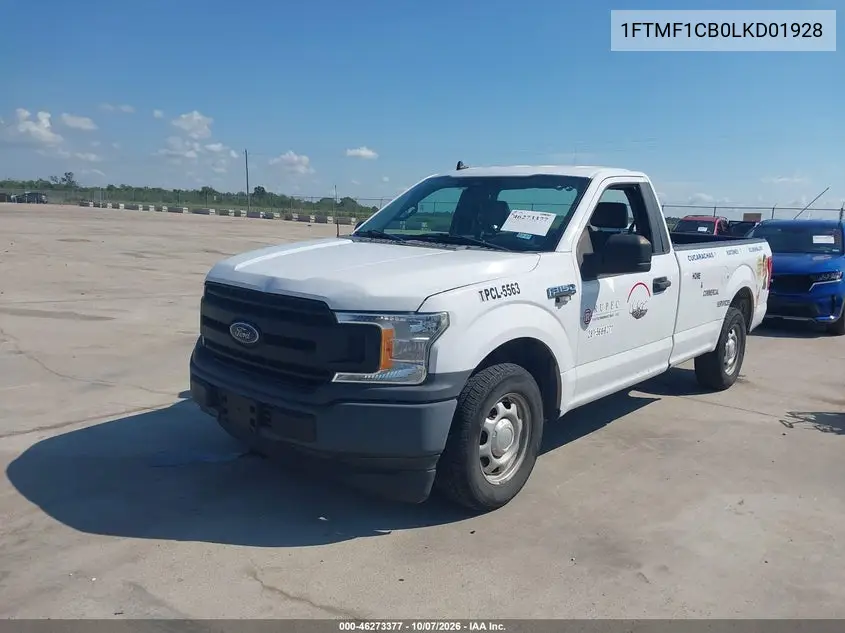 2020 FORD F-150 VIN 1FTMF1CB0LKD01928 — фото 2