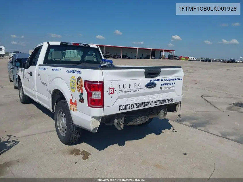 2020 FORD F-150 VIN 1FTMF1CB0LKD01928 — фото 3