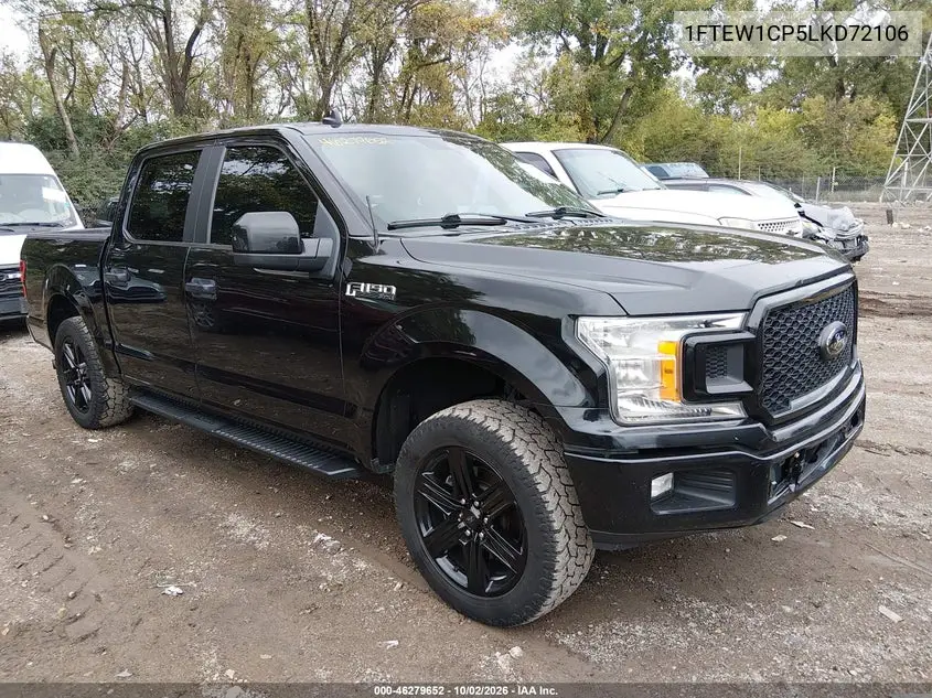 FORD F-150 2020, VIN 1FTEW1CP5LKD72106