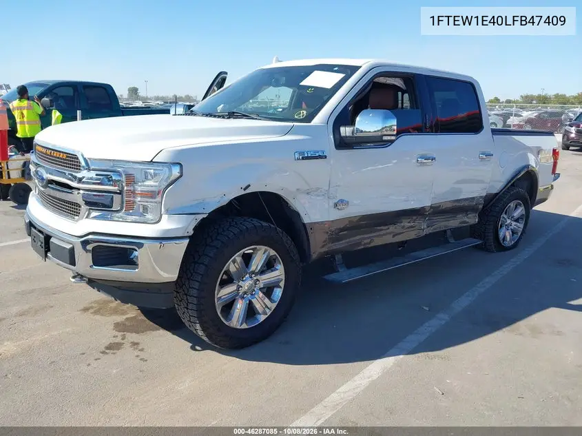 2020 FORD F-150 VIN 1FTEW1E40LFB47409 — фото 2