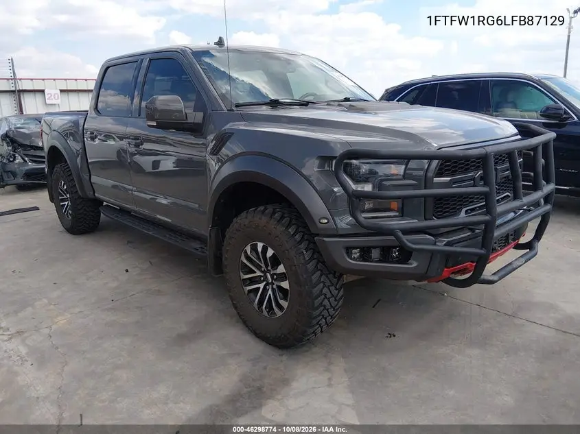 FORD F-150 2020, VIN 1FTFW1RG6LFB87129