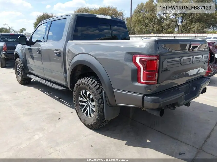 2020 FORD F-150 VIN 1FTFW1RG6LFB87129 — фото 3