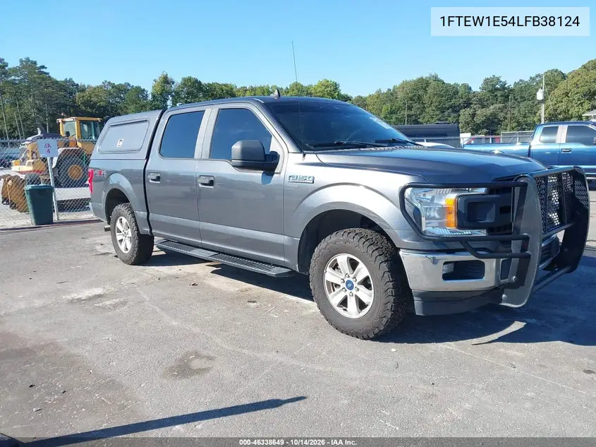 FORD F-150 2020, VIN 1FTEW1E54LFB38124