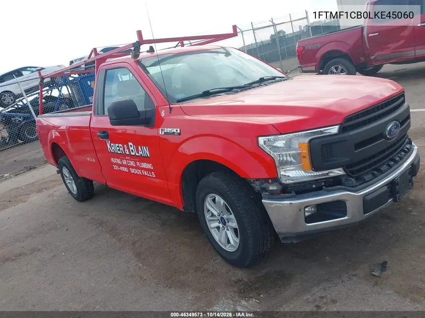 FORD F-150 2020, VIN 1FTMF1CB0LKE45060