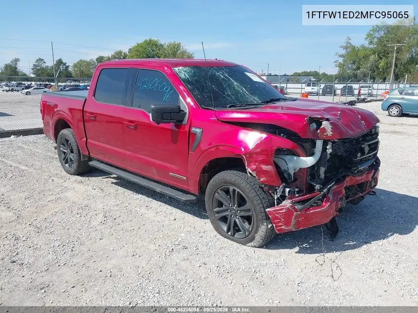 FORD F-150 2021, VIN 1FTFW1ED2MFC95065