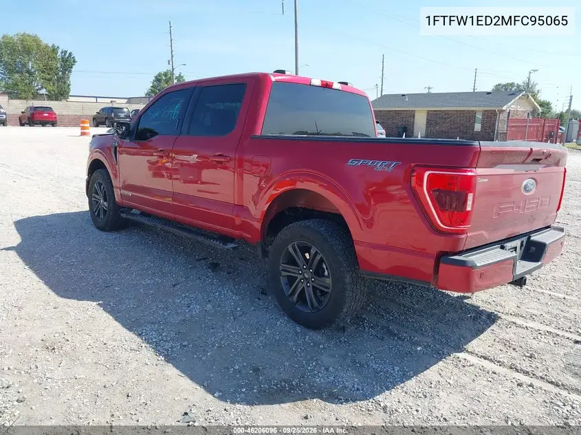 2021 FORD F-150 VIN 1FTFW1ED2MFC95065 — фото 3