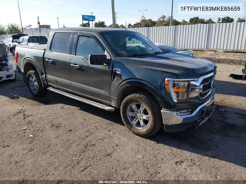 FORD F-150 2021, VIN 1FTFW1E83MKE85659