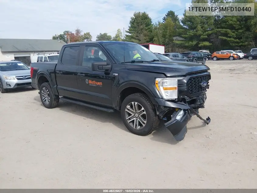 FORD F-150 2021, VIN 1FTEW1EP5MFD10440