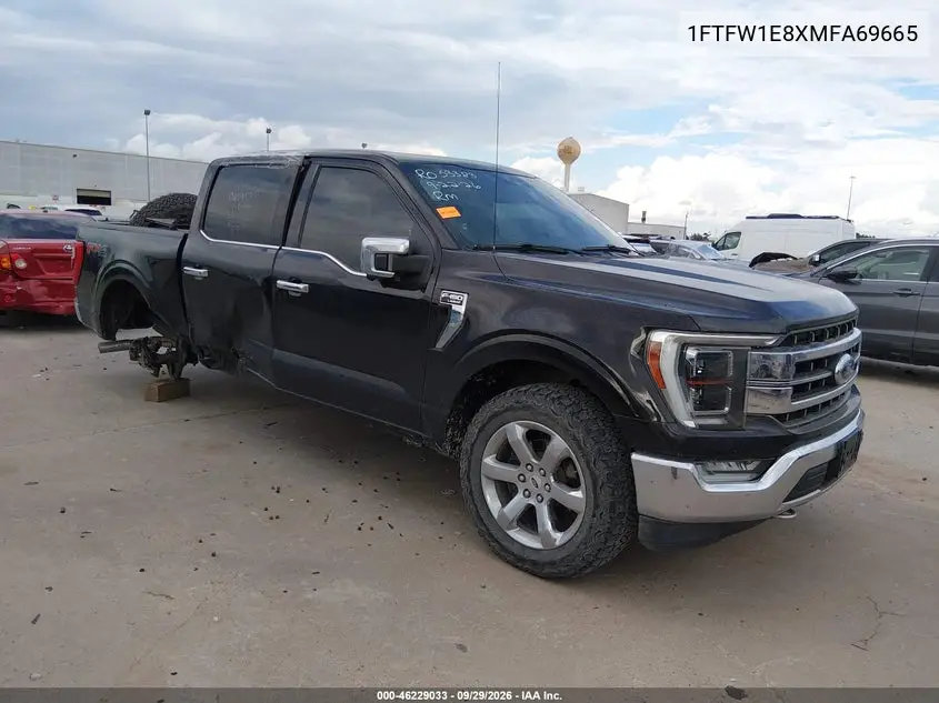 FORD F-150 2021, VIN 1FTFW1E8XMFA69665