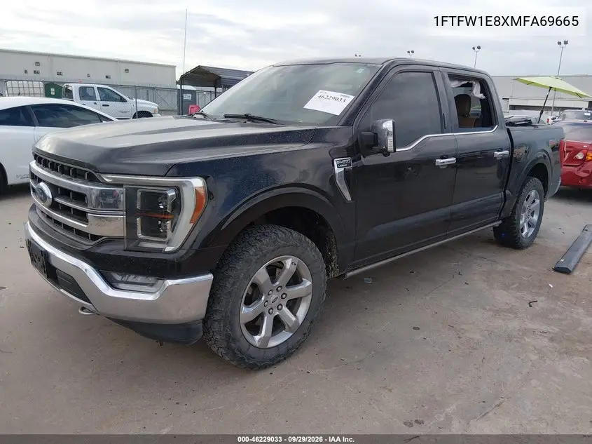 2021 FORD F-150 VIN 1FTFW1E8XMFA69665 — фото 2
