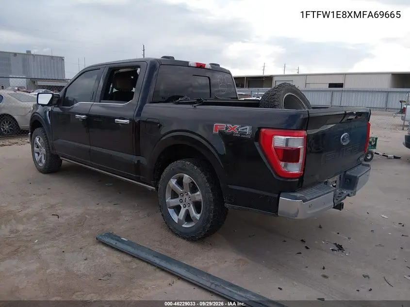 2021 FORD F-150 VIN 1FTFW1E8XMFA69665 — фото 3