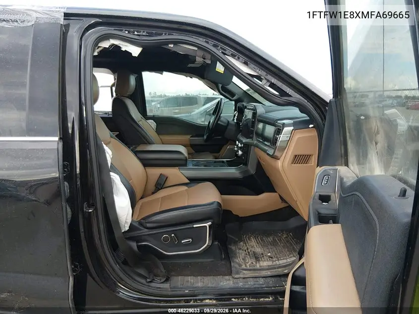 2021 FORD F-150 VIN 1FTFW1E8XMFA69665 — фото 5