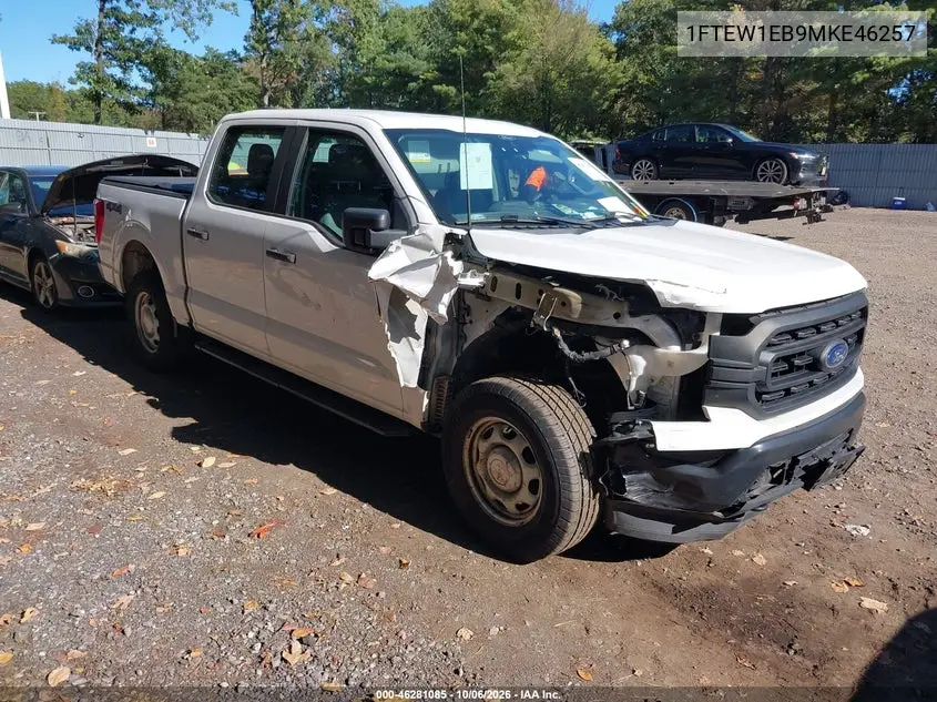 FORD F-150 2021, VIN 1FTEW1EB9MKE46257