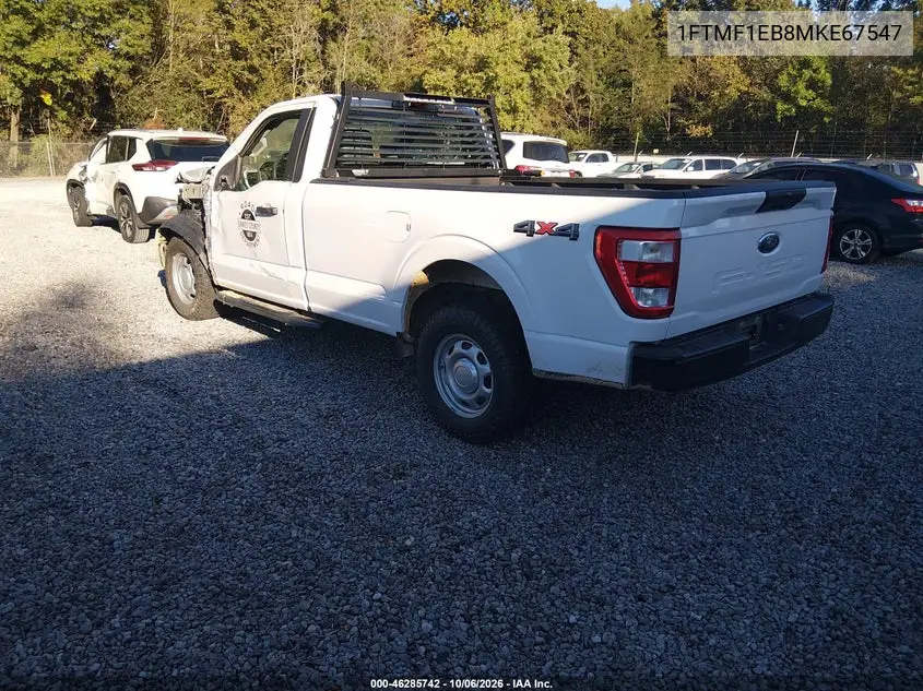 2021 FORD F-150 VIN 1FTMF1EB8MKE67547 — фото 3