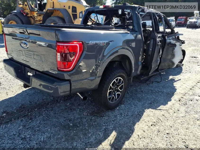 2021 FORD F-150 VIN 1FTEW1EP3MKD32069 — фото 4