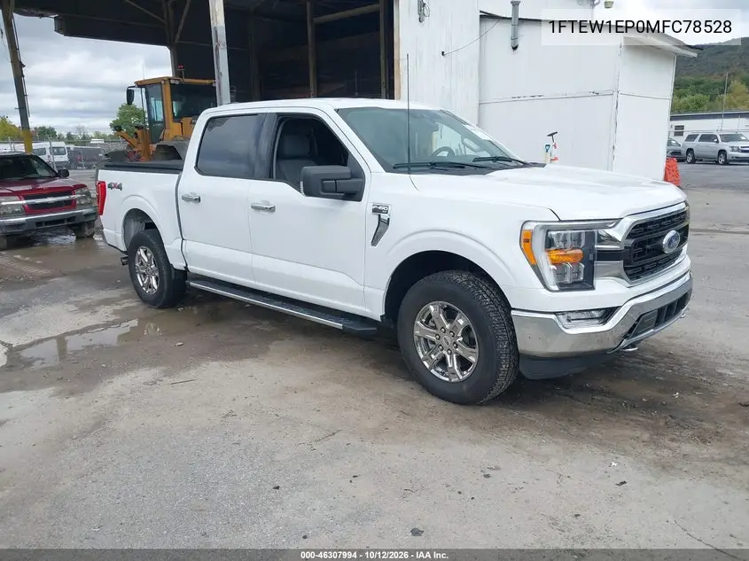 FORD F-150 2021, VIN 1FTEW1EP0MFC78528