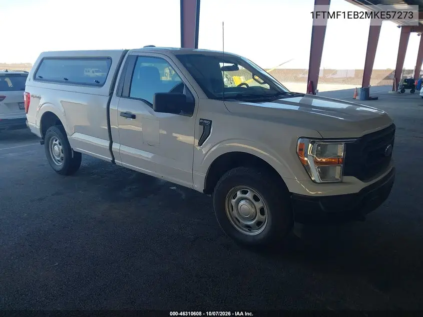 FORD F-150 2021, VIN 1FTMF1EB2MKE57273