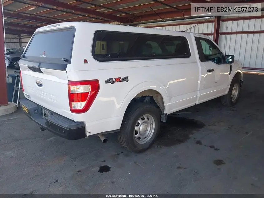 2021 FORD F-150 VIN 1FTMF1EB2MKE57273 — фото 4