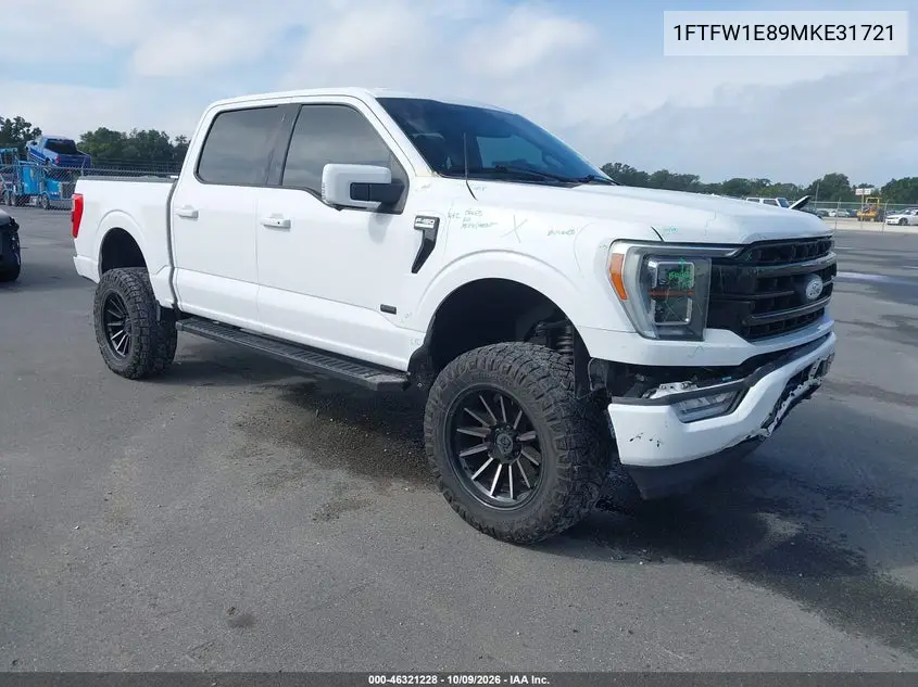 FORD F-150 2021, VIN 1FTFW1E89MKE31721