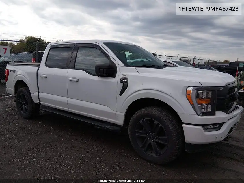 FORD F-150 2021, VIN 1FTEW1EP9MFA57428