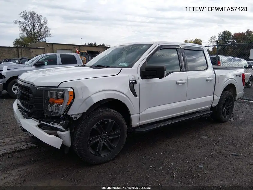 2021 FORD F-150 VIN 1FTEW1EP9MFA57428 — фото 2