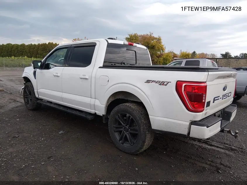 2021 FORD F-150 VIN 1FTEW1EP9MFA57428 — фото 3