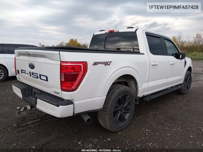 2021 FORD F-150 VIN 1FTEW1EP9MFA57428 — фото 4