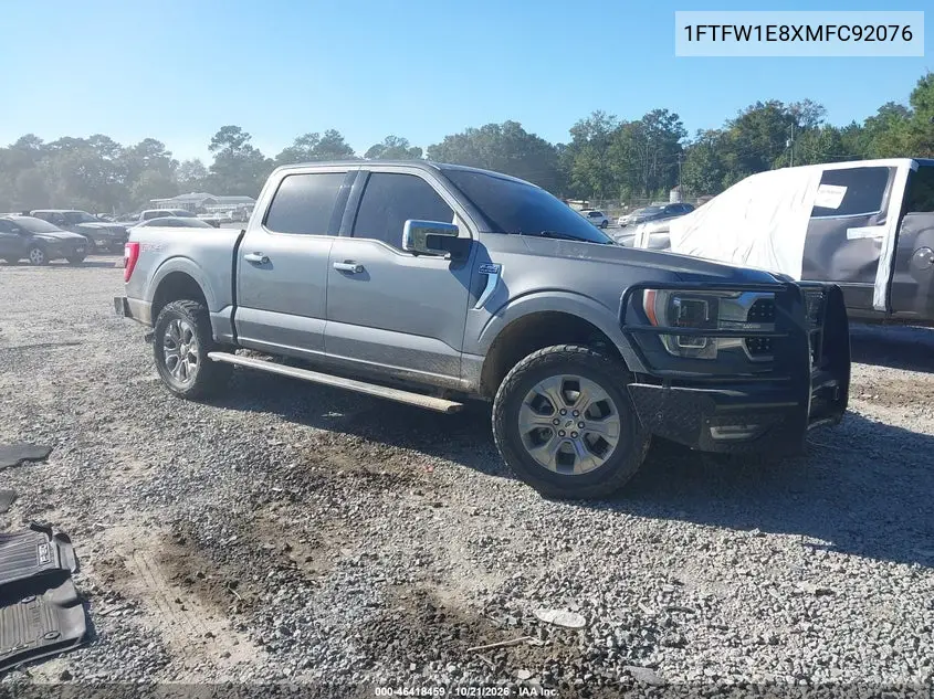 FORD F-150 2021, VIN 1FTFW1E8XMFC92076