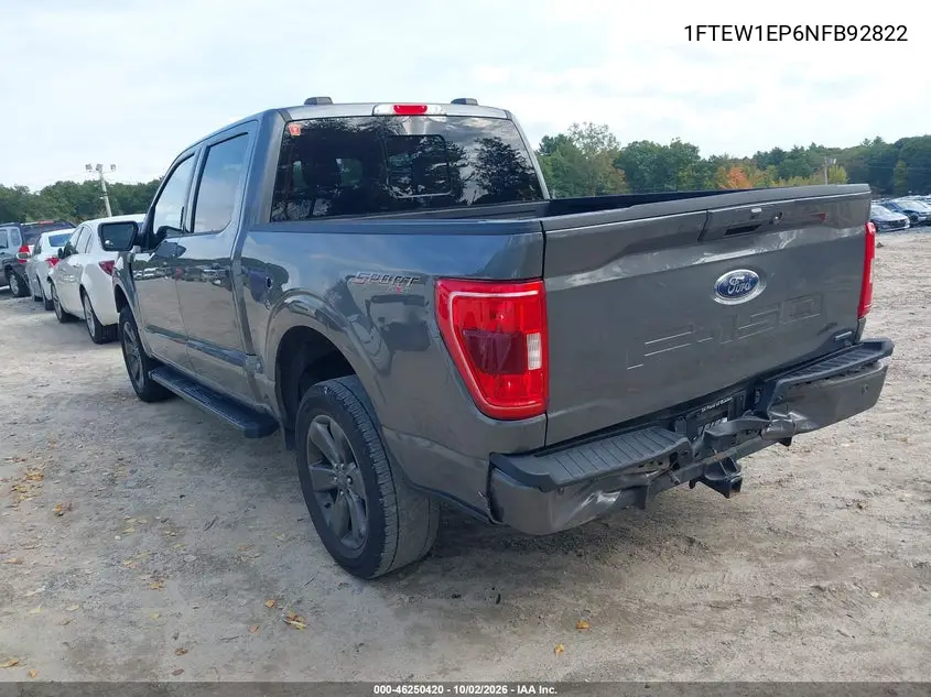 2022 FORD F-150 VIN 1FTEW1EP6NFB92822 — фото 3