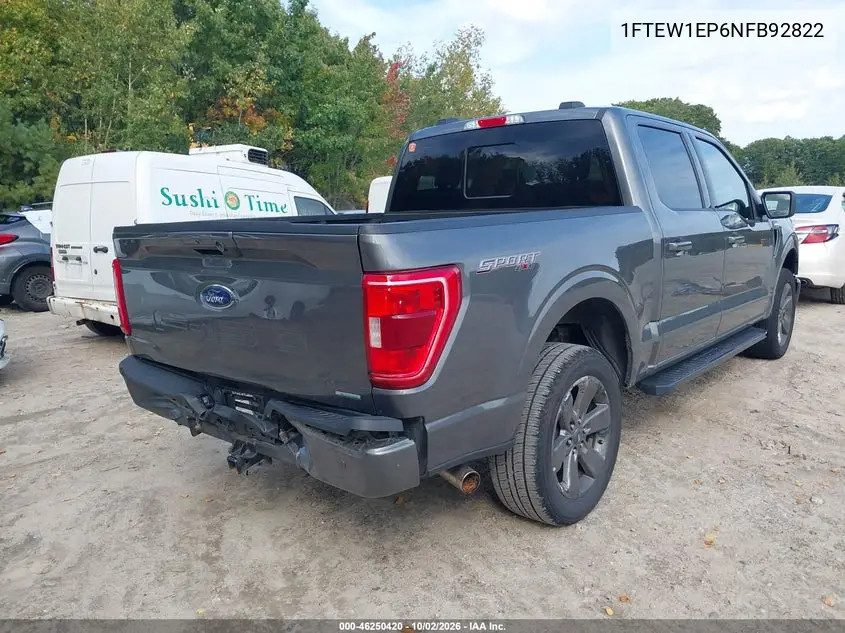 2022 FORD F-150 VIN 1FTEW1EP6NFB92822 — фото 4