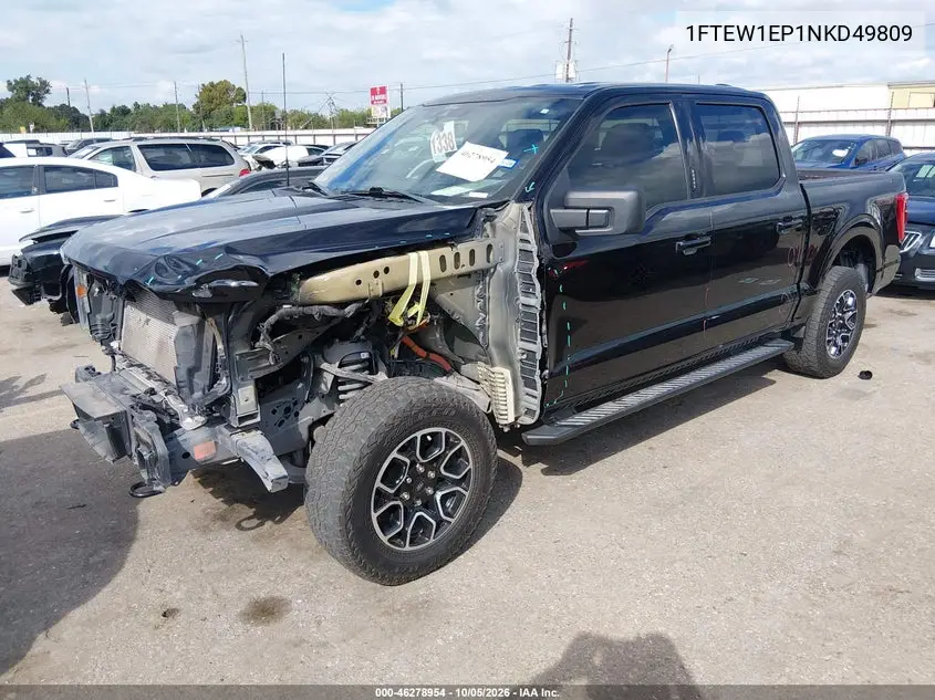2022 FORD F-150 VIN 1FTEW1EP1NKD49809 — фото 2