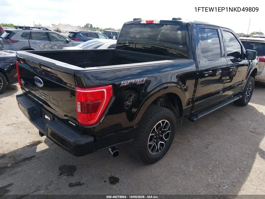 2022 FORD F-150 VIN 1FTEW1EP1NKD49809 — фото 4